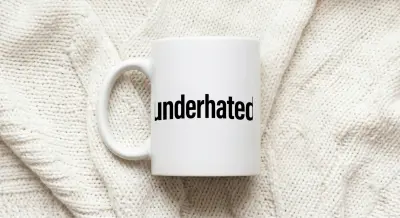 Mug Black text underhated
